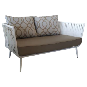 Malaga 2 Sofa — Wicker — White — 150(W) x 78(D) x 70(H) cm
