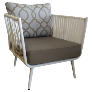 Malaga 1 Sofa — Wicker — White— 80(W) x 78(D) x 70(H) cm