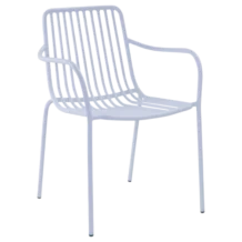 Palma DC Chair — Aluminum - White - L55xD59xH82cm