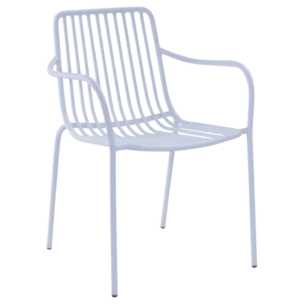 Palma DC Chair — Aluminum - White - L55xD59xH82cm
