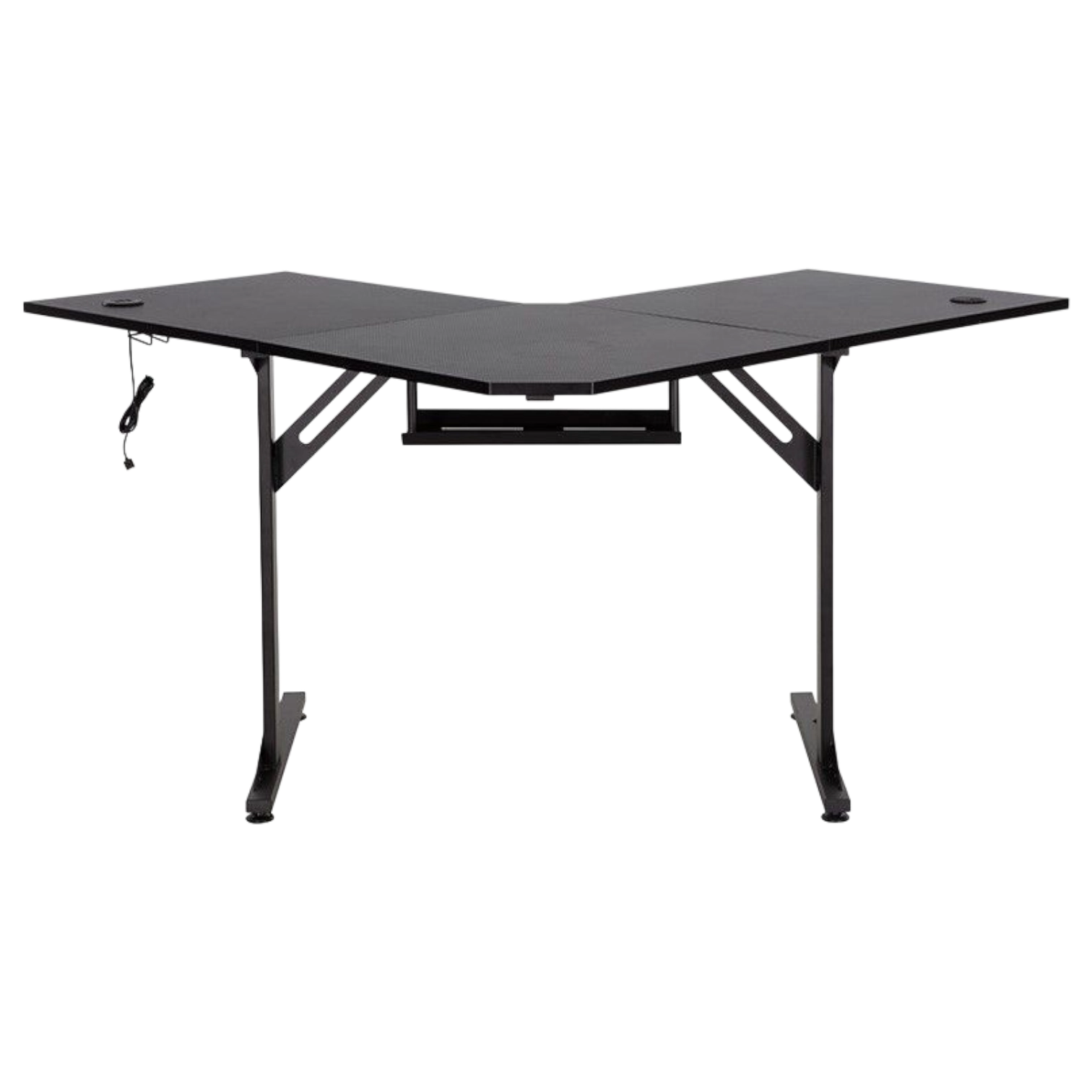 11153033001_N2219-1 Gaming corner Table - Black - N2219 - 120x120xH76cm