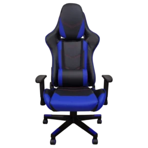 Office Chair - blue and black - leather