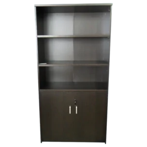 BOOKCASE W/DOORS 90X45X180CM