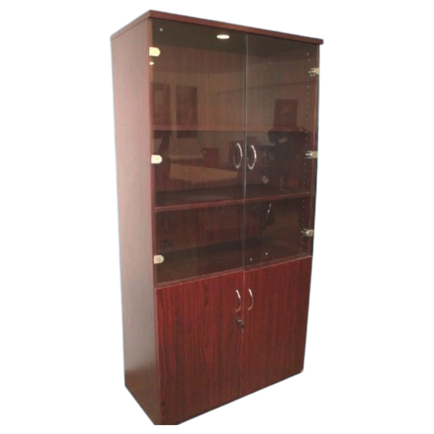 11179033033_742-CLEOMEDES BOOKCASE W/GLASS DOOR 90X45X180