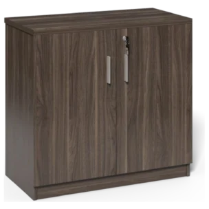 Brixton Cabinet — Walnut Melamine — 80(W) x 40(D) x 75(H) cm