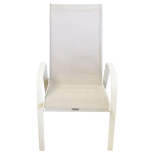 Lima Chair — Aluminum — White - TEXTLINE