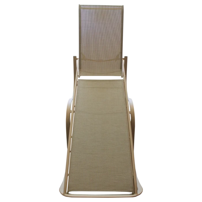 ALUMINIUM TEXTLINE SUNBED 207x68x32 cm
