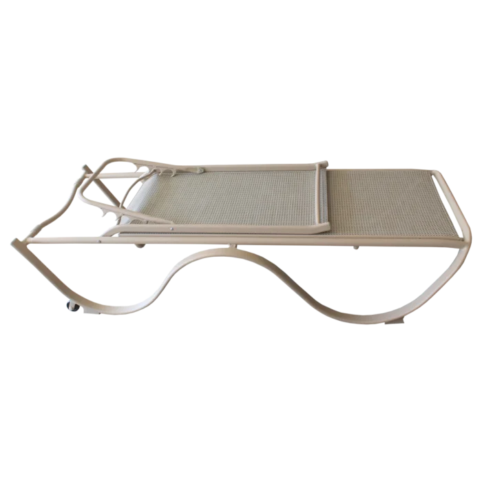 ALUMINIUM TEXTLINE SUNBED 207x68x32 cm
