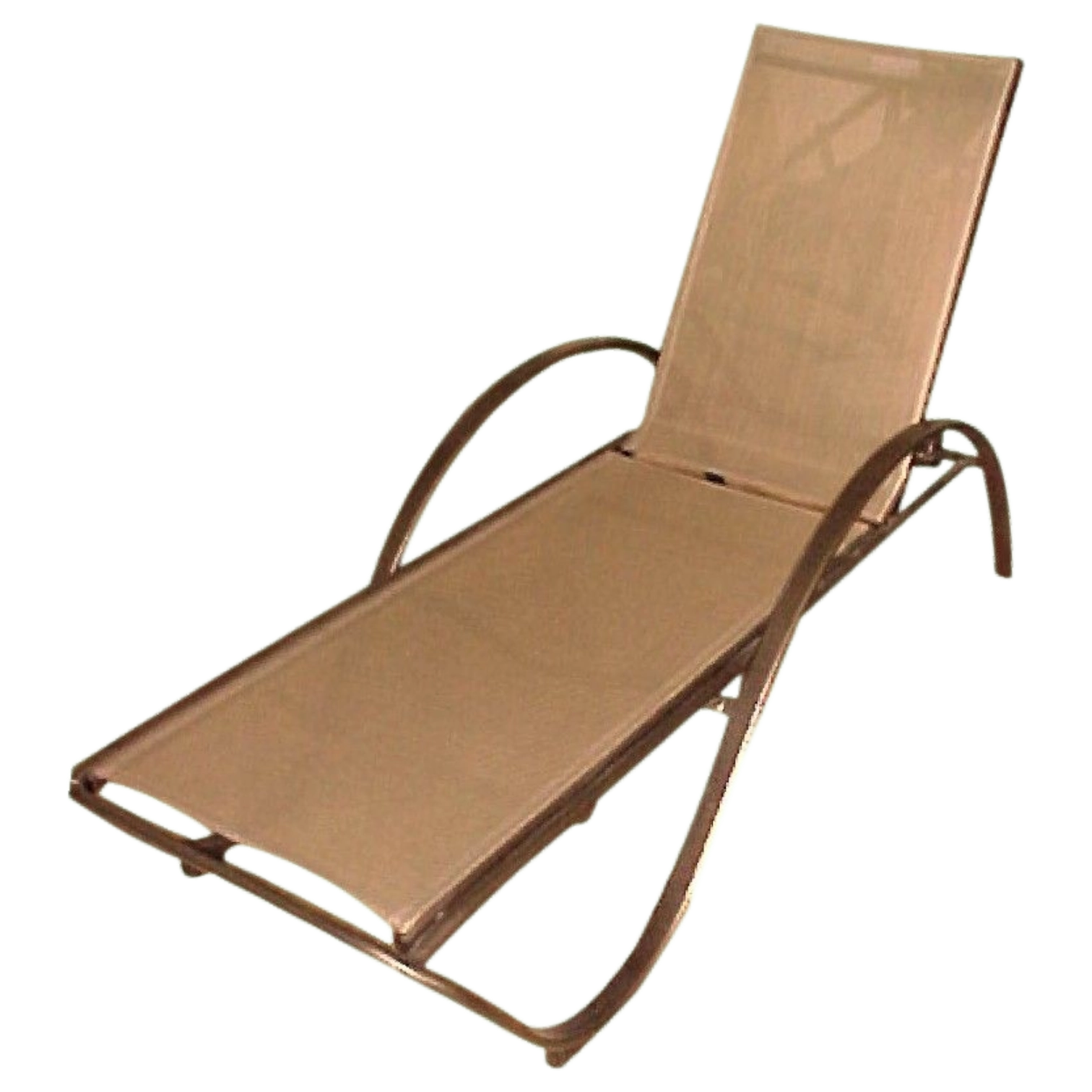 1137037024_1014-HONDURAS ALUMINIUM TEXTLINE SUNBED WITH ARMS 207x68x34 cm