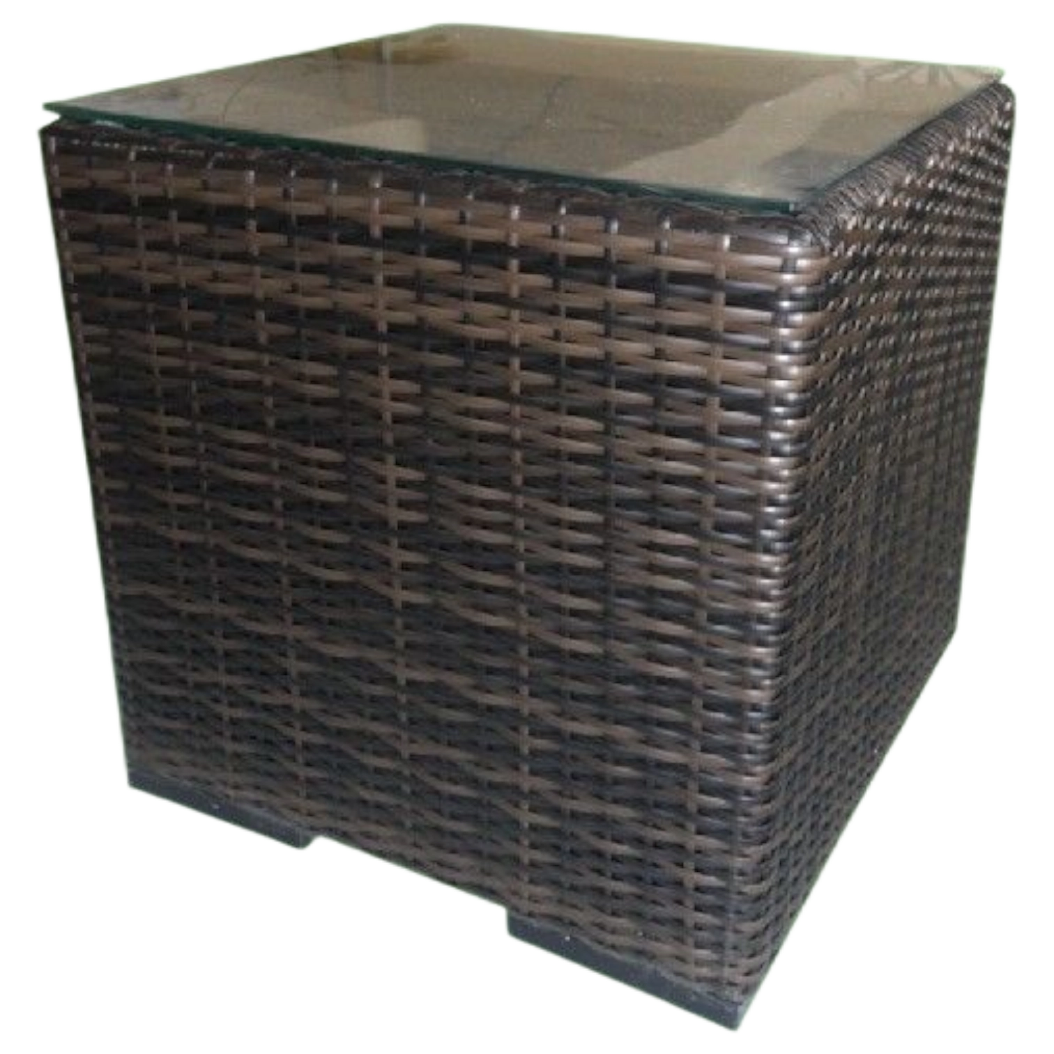 1137037154_891-HAITI-SIDE-TABLE ALUMINIUM OUTDOOR WICKER SIDE TABLE 44x44xH42