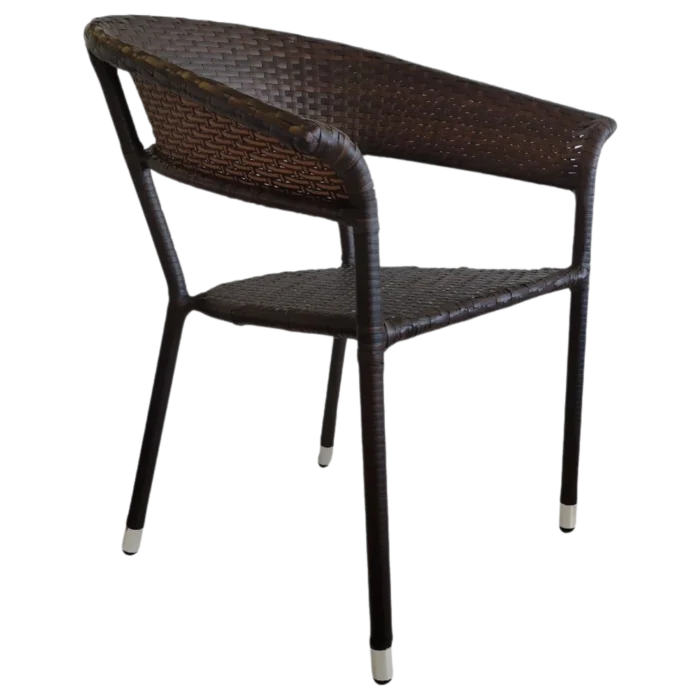 ALUMINIUM WICKER WOVEN OUTDOOR CHAIR 68X58X78