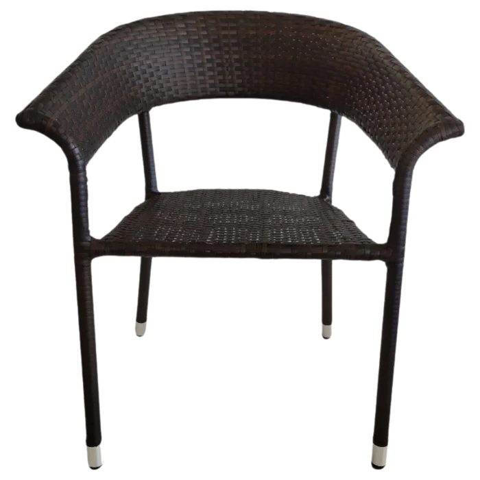 ALUMINIUM WICKER WOVEN OUTDOOR CHAIR 68X58X78