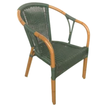 Brianna Out Door Chair — Bamboo, Wicker — 55(L) x 62(D) x 79(H) cm