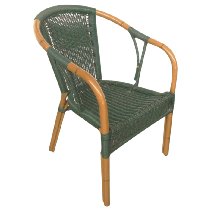 Brianna Out Door Chair — Bamboo, Wicker — 55(L) x 62(D) x 79(H) cm