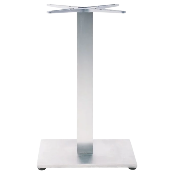 S/STEEL SQUARE TABLE BASE 40x40xH71cm