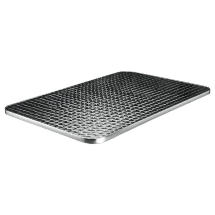 MD2-1 S/STEEL TOP 120X80 CURVED EDGE