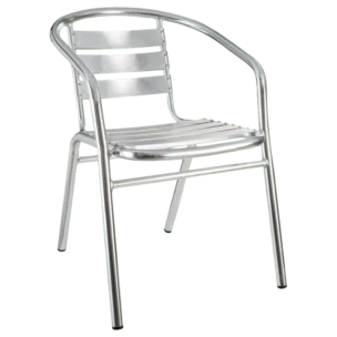 ALUMINIUM ARMCHAIR - OUTDOOR CHAIR ANODIZE FINISH