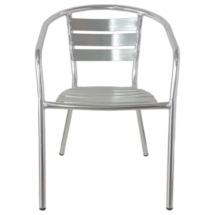 ALUMINIUM ARMCHAIR - OUTDOOR CHAIR ANODIZE FINISH