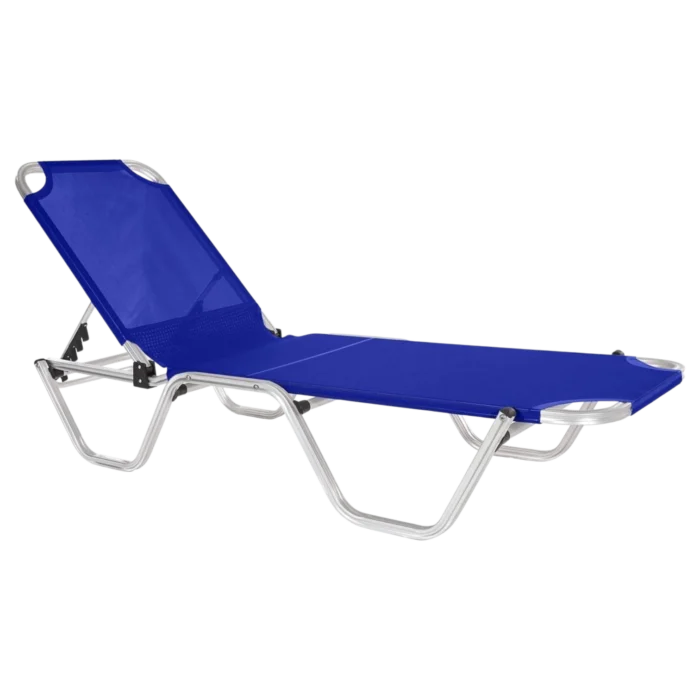 ALUMINIUM SUNBED WITH TEXTLINE 195X60X30