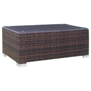 ALUMINIUM WICKER COFFEE TABLE 98X57X40