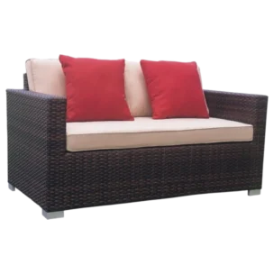 ALUM. WICKER 2 Seated SOFA 74X138X72