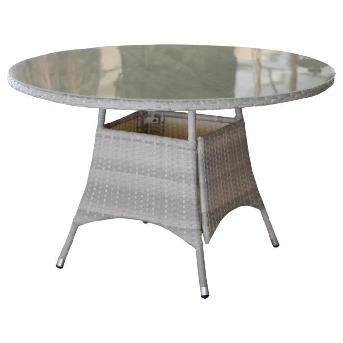 ALUMinium WICKER ROUND TABLE 120CM Outdoor Table
