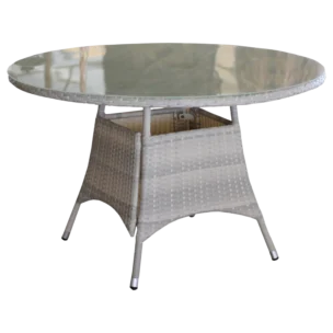 ALUMinium WICKER ROUND TABLE 120CM Outdoor Table