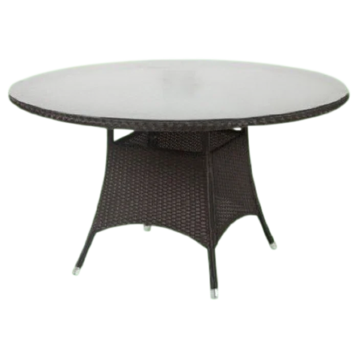 ALUMinium WICKER ROUND TABLE 120CM Outdoor Table