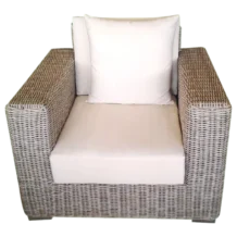Barbados 1 Sofa — Aluminum, Wicker — 92(L) x 102(D) x 82(H) cm