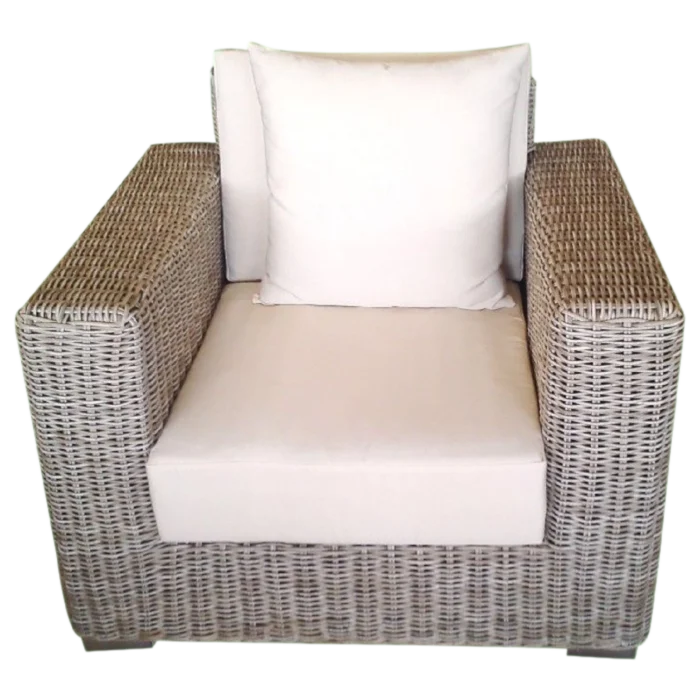 Barbados 1 Sofa — Aluminum, Wicker — 92(L) x 102(D) x 82(H) cm