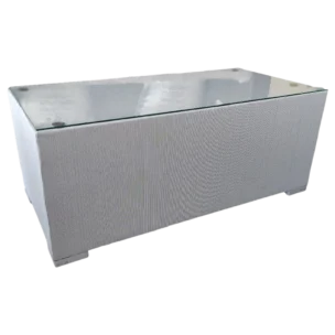 Freetown Outdoor coffee table— wicker, Fabric — light Grey — 100(L) x 50(D) x 40(H) cm