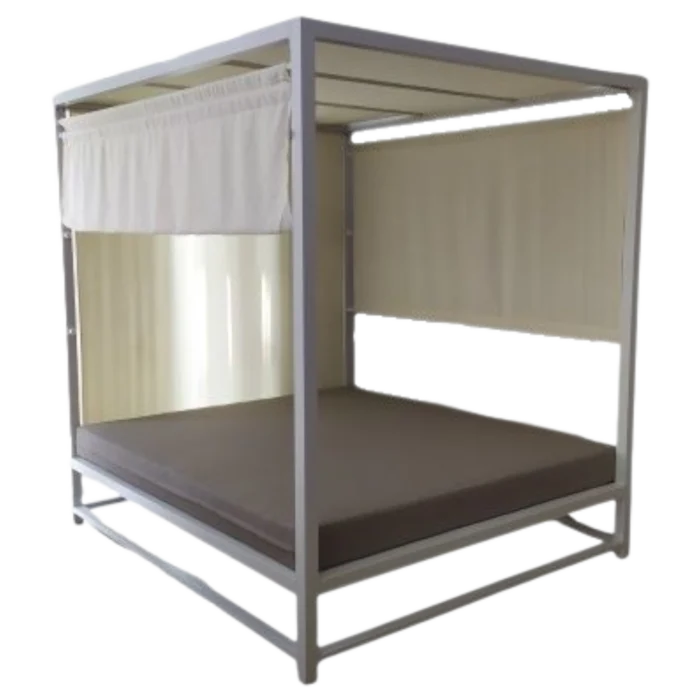 ALUMINIUM DOUBLE DAYBED L170xD196xH200cm