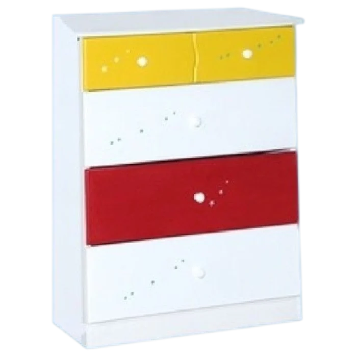 WONDERLAND CHEST OF 5 DRAWERS 81x49x94cm for kids (boys and girls) bedroom