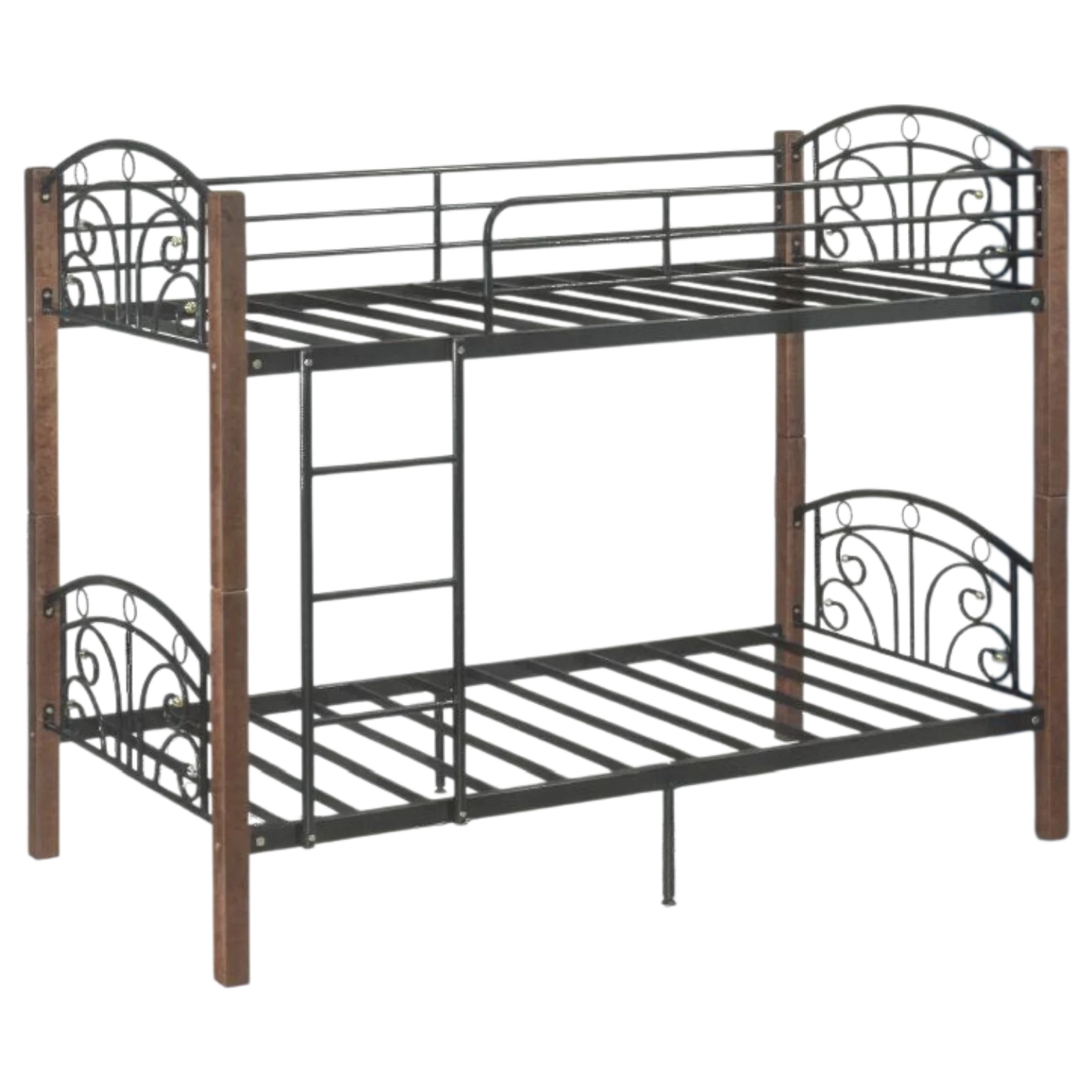 12018040060_KD-2570 Up and Down Bed —Morpheus DD — Metal, Wood — Black, Brown