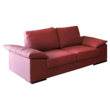 Kansas 2 seat Sofa — Fabric — Red - W174xD94.5xH87.5cm