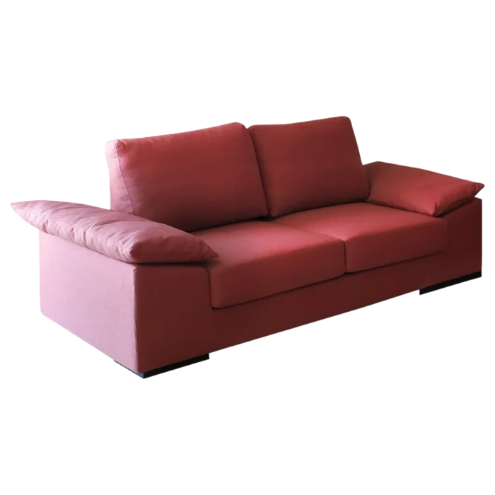 Kansas 2 seat Sofa — Fabric — Red - W174xD94.5xH87.5cm