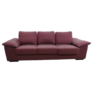 Kansas 3 Sofa — Fabric — Red - W249xD94.5xH87.5cm