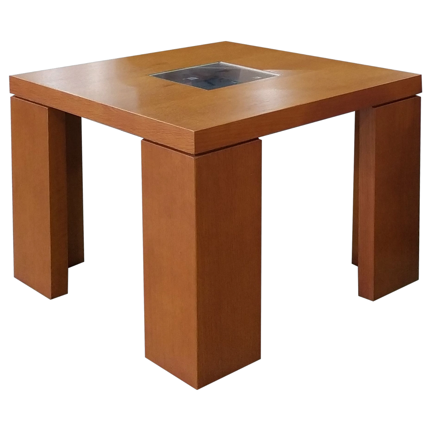 12024005008_FM-210-60-gl-cherry-1 LAMP TABLE - side table60x60x45cm With GLASS