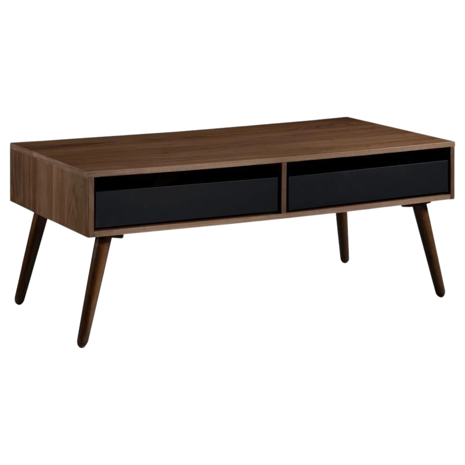 12034039038_1728-COLMAR Colmar Coffee Table — Melamine — Black/Walnut - 60x120xH50cm