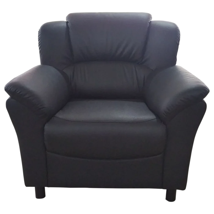 Nevada 1 Armchair — Leather — Black— 89(L) x 89(D) x 85(H) cm
