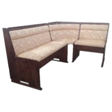 CORNER BENCH (125+175)X56X84 WALNUT