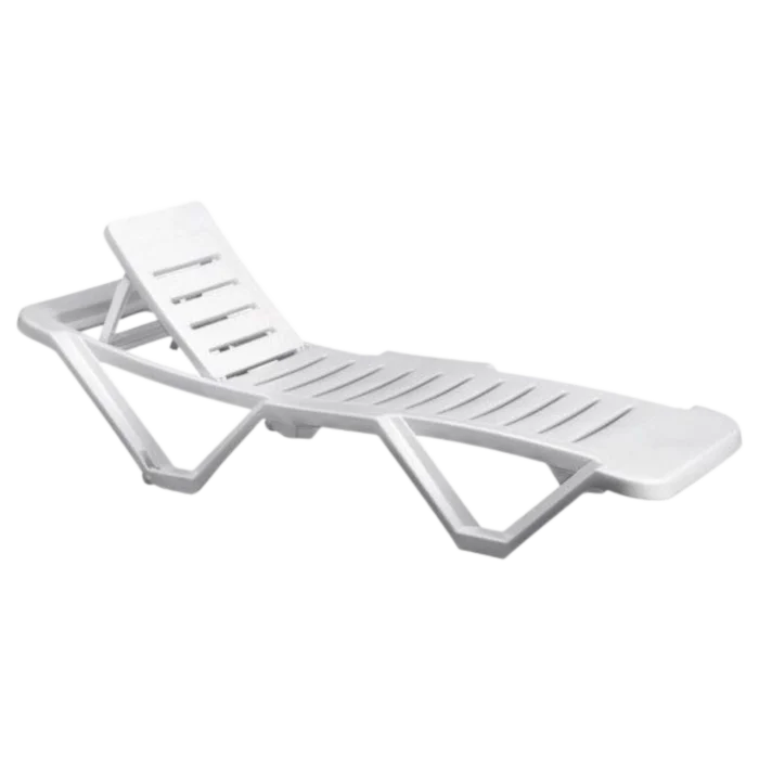 MASTER PLASTIC SUNBED 188X63X47 WHITE