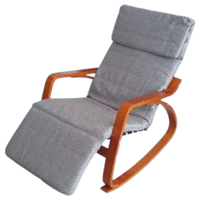 WOODEN ROCKING CHAIR 66x104xH90cm