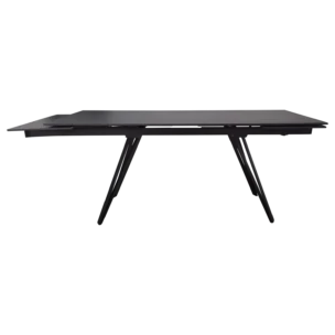 Maite Dining Table — Metal, Stone — Dark Grey - 180/260x91x75cm