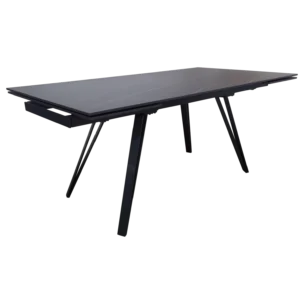 Maite Dining Table — Metal, Stone — Dark Grey - 180/260x91x75cm