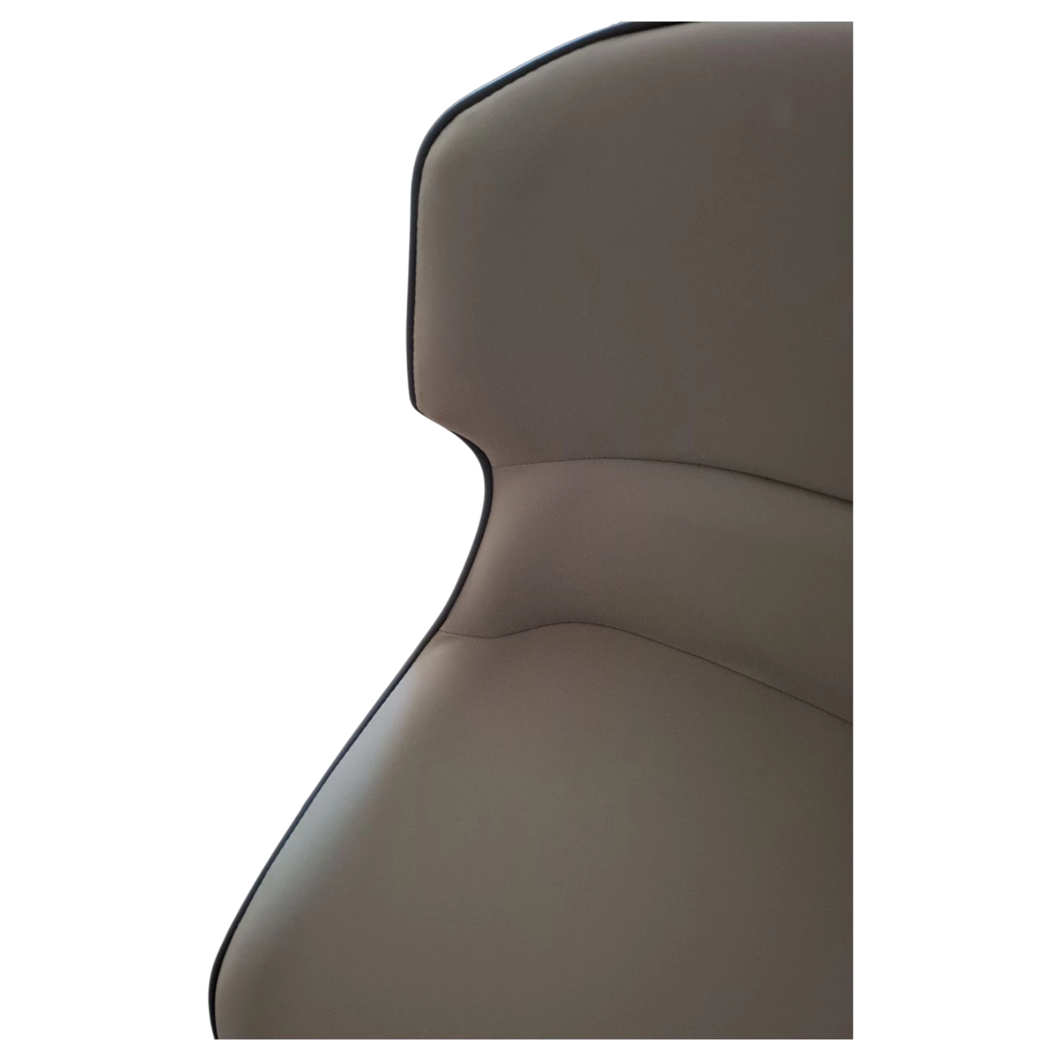 12193039037_RF-731DC-3-Sand-Grey Dining Chair – ROUEN – Side View – Sand-Grey Upholstery, 58x50x80 cm