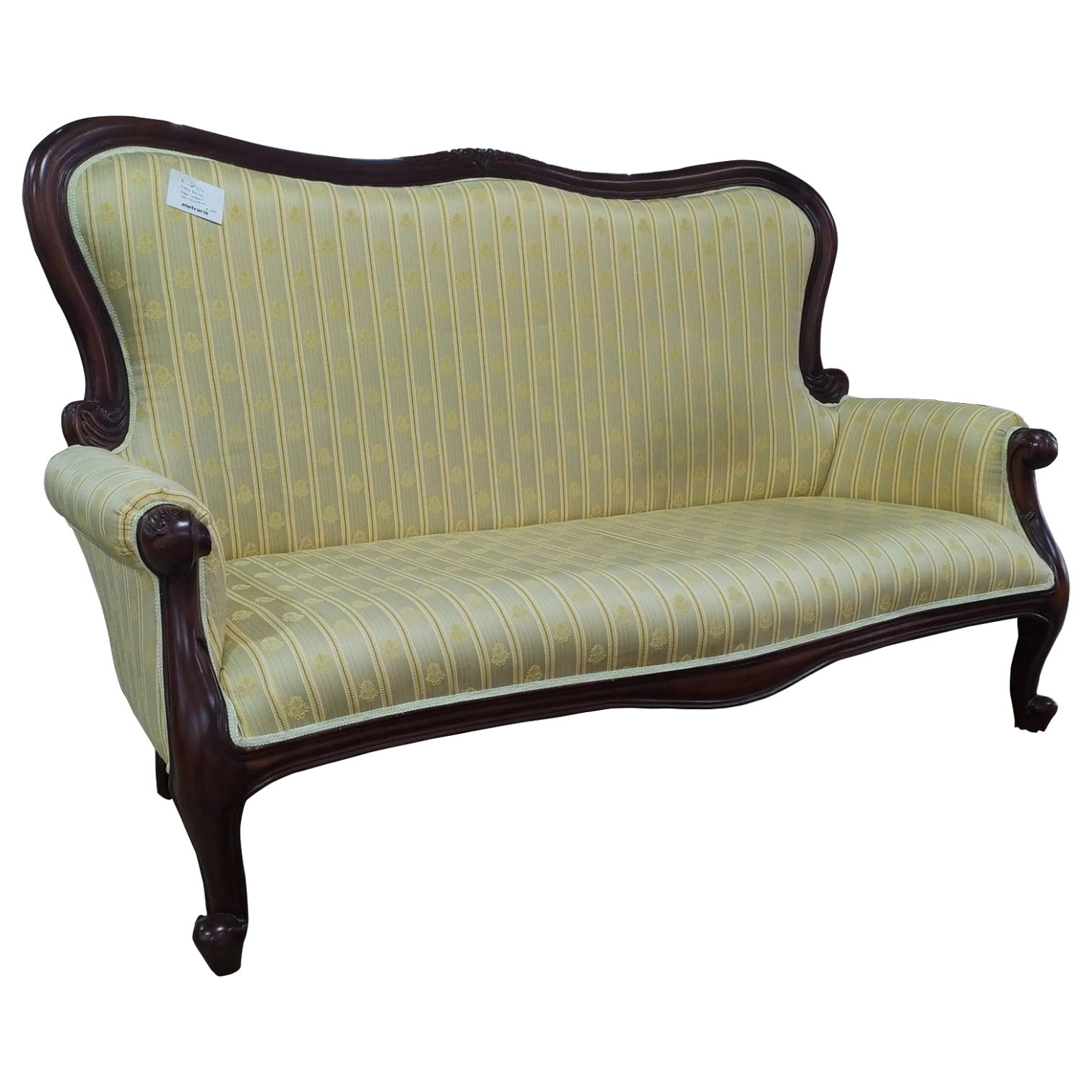 12195041001_BI-SF12-3st-1 3 Seated Rustic Grandfather Sofa