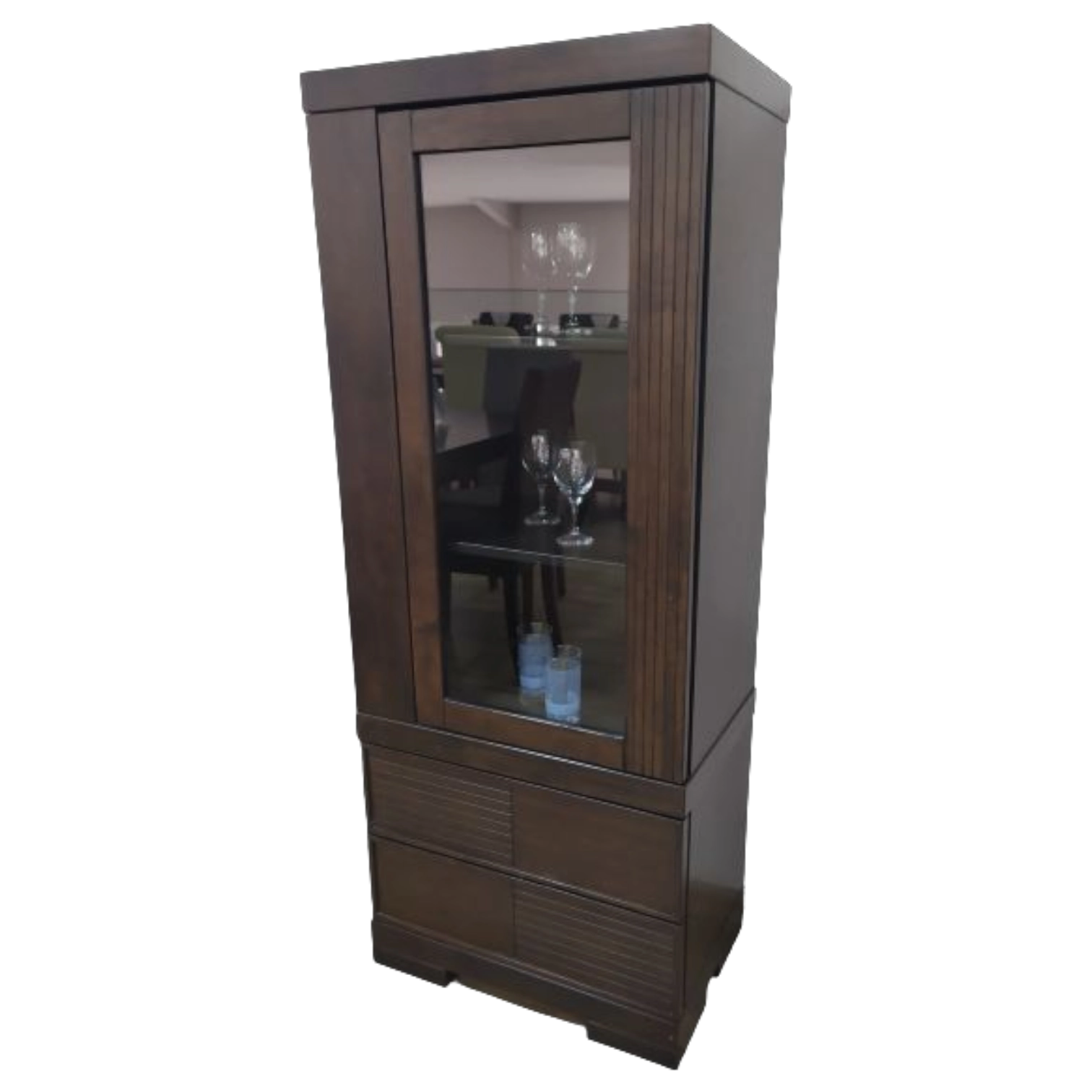 12202005002_2881-KAIEZ Cabinet Kaiez - wood and glass - wenge