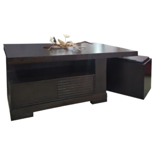 COFFEE TABLE With pouf- H.BROWN 120x80xH50cm