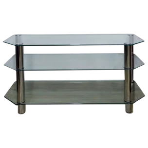 Capella TV Stand — Glass, Metal — 100(L) x 41(D) x 51(H) cm